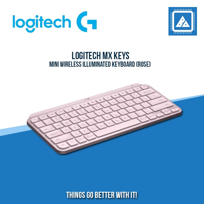 LOGITECH MX KEYS MINI WIRELESS ILLUMINATED KEYBOARD (ROSE) LOGITECH MX KEYS MINI WIRELESS ILLUMINATED KEYBOARD (ROSE)